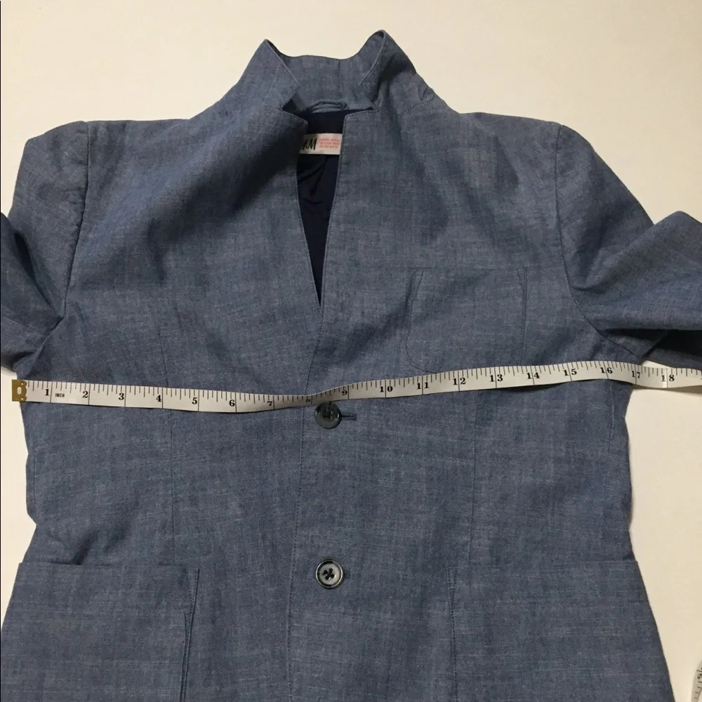 H&M Light Blue Size Small Blazer - Picture 6 of 8